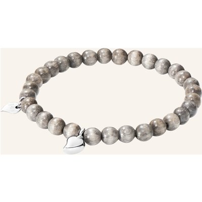 Tamara Comolli Armband Bracelet India Greywood Drop Medium Greywood 18k Weißgold silber