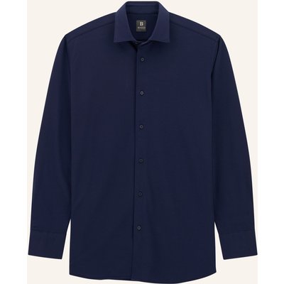 Boggi Milano Jerseyhemd Regular Fit blau