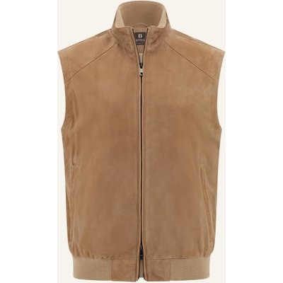 Boggi Milano Lederweste beige