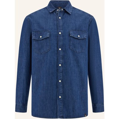 Boggi Milano Jeanshemd Regular Fit blau