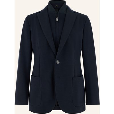 Boggi Milano Sweat-Sakko blau