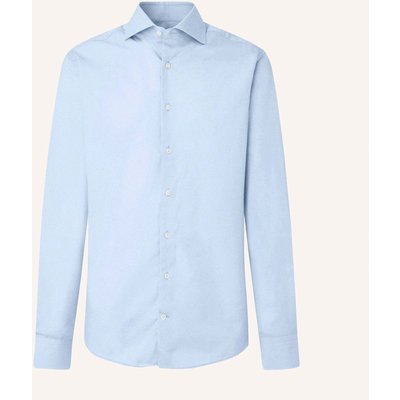 Hackett London Freizeithemd Poplin Slim Bc blau