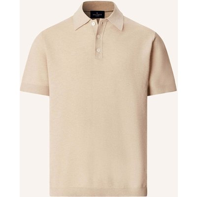 Hackett London Poloshirt Honeycomb Ss Polo beige