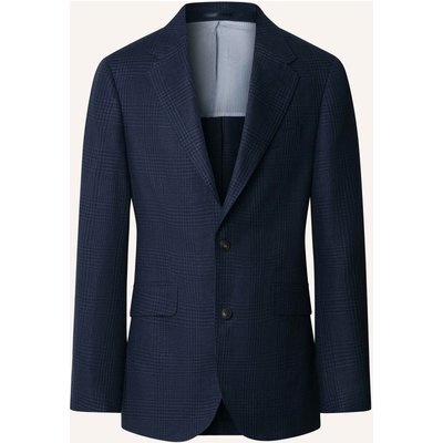 Hackett London Sakko Linen Wool Gchk Cc blau