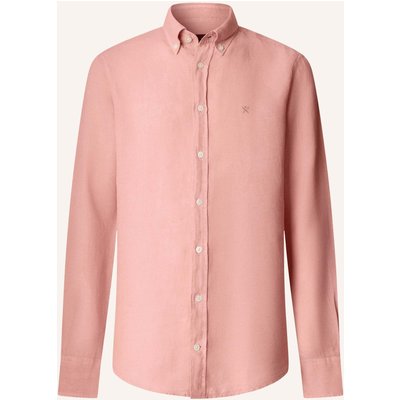 Hackett London Freizeithemd Ess Gmd Linen Brpt rosa