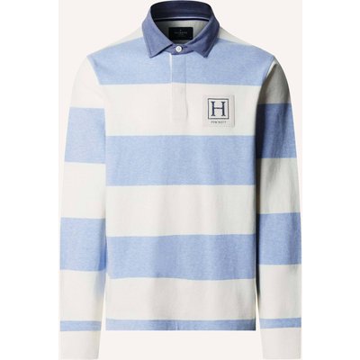Hackett London Poloshirt Heritage H Stripe Rby blau