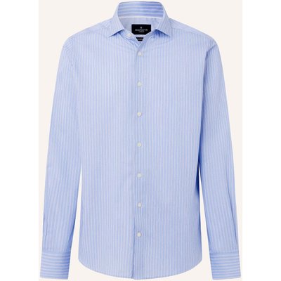 Hackett London Freizeithemd Twill Parallel Str blau