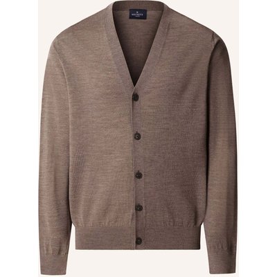 Hackett London Strickjacken Cardigan Ess Merino Cardigan beige