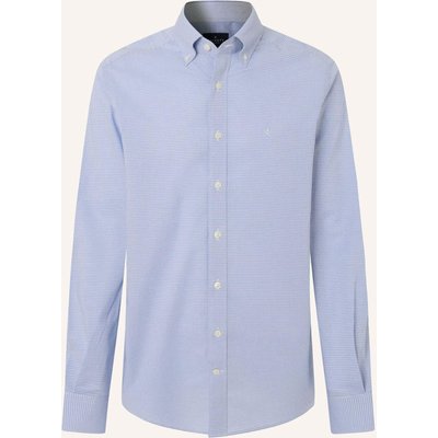 Hackett London Freizeithemd Bi Stretch Gingham blau