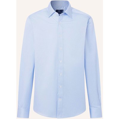 Hackett London Freizeithemd Ttvl Easycare Bengal blau