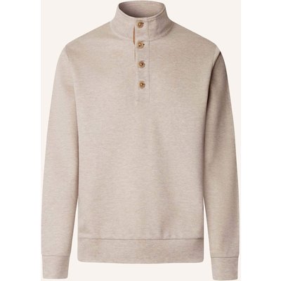 Hackett London Sweatshirt Ttvl Twill Jacq Plkt beige