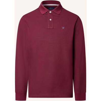Hackett London Poloshirt Slim Fit Logo Ls rot