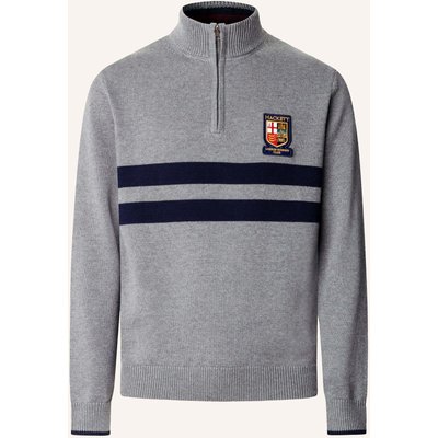 Hackett London Pullover Heritage Lrc Knit Hz grau