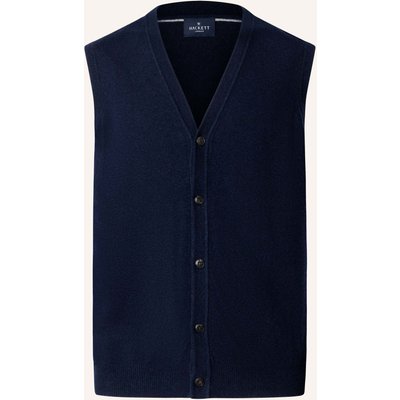 Hackett London Pullover Wool Cash Mix Wcoat blau