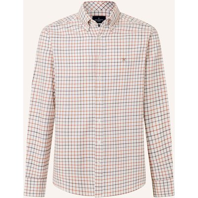 Hackett London Freizeithemd Wide Tattersall orange