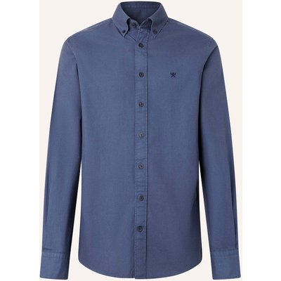 Hackett London Freizeithemd Ess Gmt Dyed Oxford blau