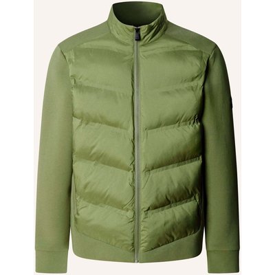 Hackett London Sweatshirt Hs Ultra Hybrid Fz gruen