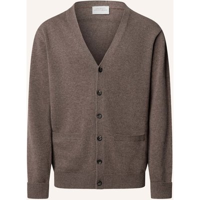 Hackett London Strickjacken Cardigan Sr Jersey Knit Cardi braun