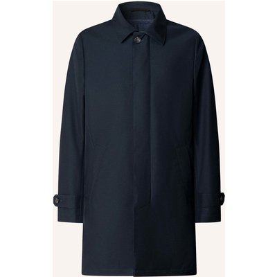 Hackett London Stehkragenmantel Sr Mac W/Liner blau