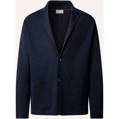 Hackett London Strickjacken Cardigan Sr Df Knit Blazer blau