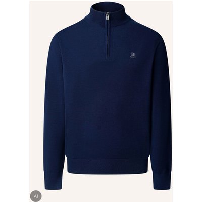 Hackett London Pullover Hrtg Cotton H Hzip blau