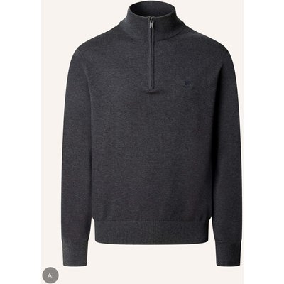Hackett London Pullover Hrtg Cotton H Hzip grau