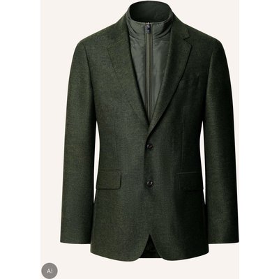Hackett London Sakko Wl Flan Twill W/Bib gruen
