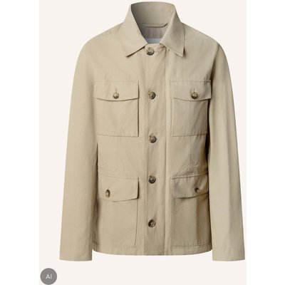 Hackett London Stehkragenmantel Sr Cotton 4 Pkt beige
