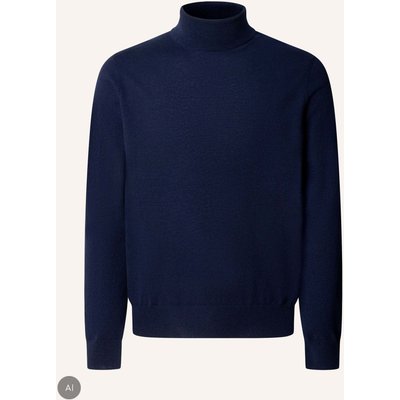 Hackett London Pullover Sr Cashmere Roll Neck blau