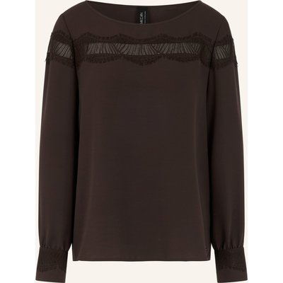 Marc Cain Blusenshirt Mit Spitze braun