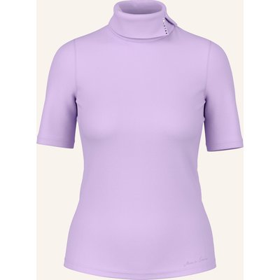 Marc Cain Rollkragenshirt Mit Schmuckperlen lila