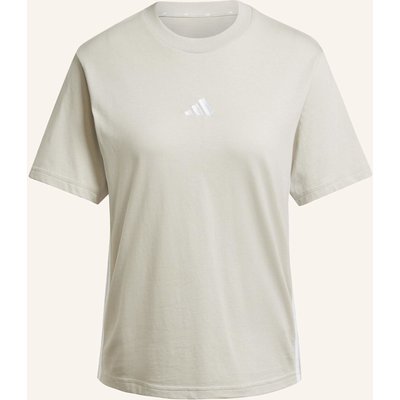 Adidas T-Shirt Essentials 3-Streifen beige