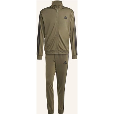 Adidas Trainingsanzug 3 Stripes gruen