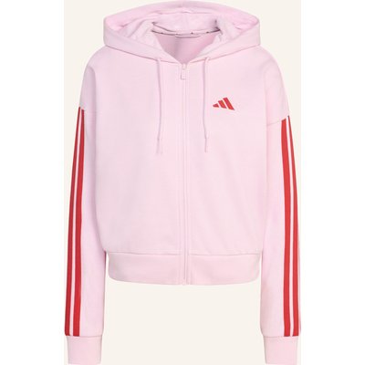 Adidas Essentials 3-Streifen French Terry Kapuzenjacke pink
