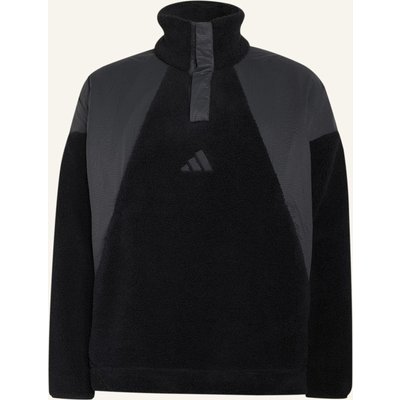 Adidas Terrex Terrex Xploric Climawarm Pullover, Flauschiges Material, Druckknopfverschluss schwarz
