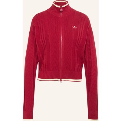 Adidas Originals Firebird Originals Jacke, Zopfmuster rot