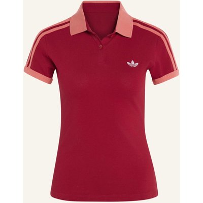 Adidas Originals 3-Streifen Poloshirt rot