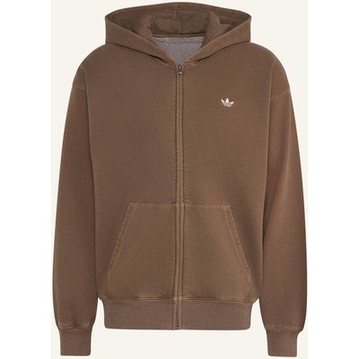 Adidas Originals Trefoil Essentials Washed Kapuzenjacke, Locker Geschnitten braun