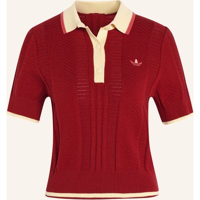 Adidas Originals Cali Poloshirt, Zopfmuster rot
