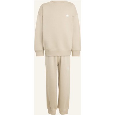 Adidas Originals Jogginganzug Mit Rundhalsausschnitt, Locker Geschnitten beige
