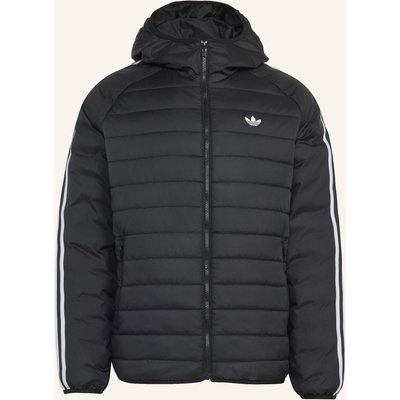 Adidas Originals 3-Streifen Jacke, Gefüttert schwarz