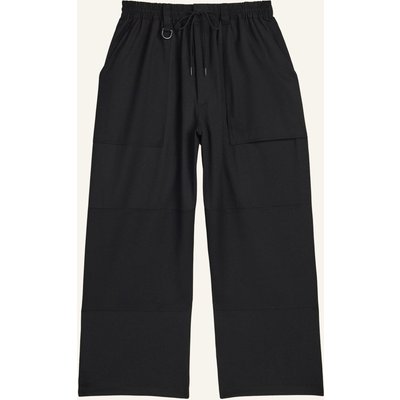 Y-3 Y-3 Weite Hose Aus Wolle schwarz