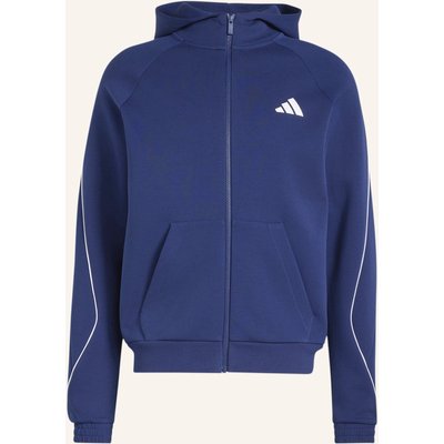 Adidas Stadium Small Logo Full-Zip Hoodie blau
