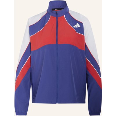 Adidas Adizero Archive Laufjacke blau