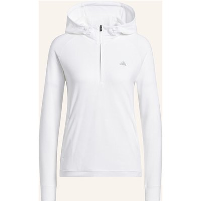 Adidas ultimate365+ Course Control Hybrid Quarter-Zip Kapuzenjacke weiss