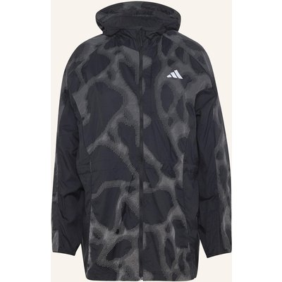 Adidas adi365 Hi-Vis Jacke, Allover-Print schwarz