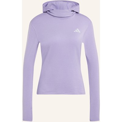Adidas adi365 Running Essentials Winterised Kapuzenjacke, Langärmlig, Kapuze lila
