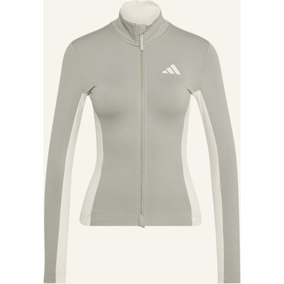 Adidas Tempo 3-Streifen Langärmliges Radtrikot grau