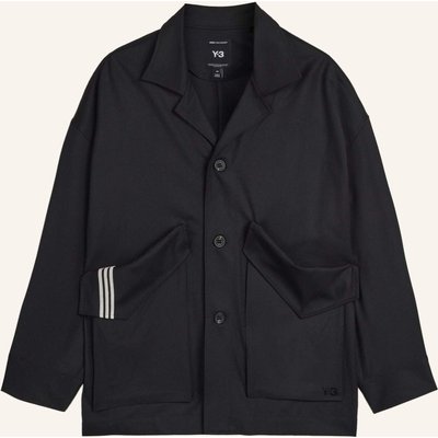 Y-3 Y-3 Chore Wollmantel schwarz