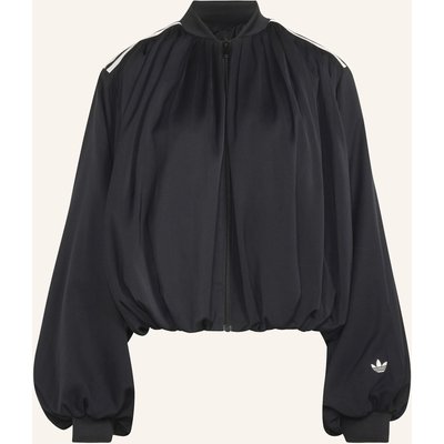 Adidas Originals Originals Jacke, Satin, Plissiert schwarz